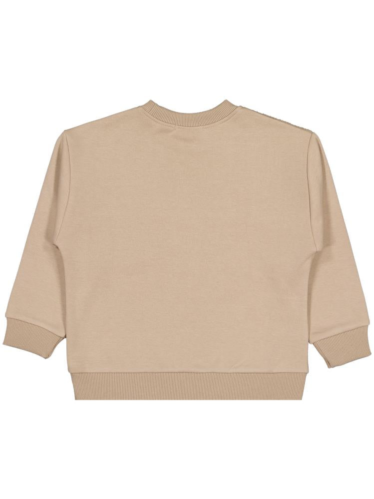 Civil Boys Peluş Garnili 2-5 Yaş Sweatshirt - Kahverengi