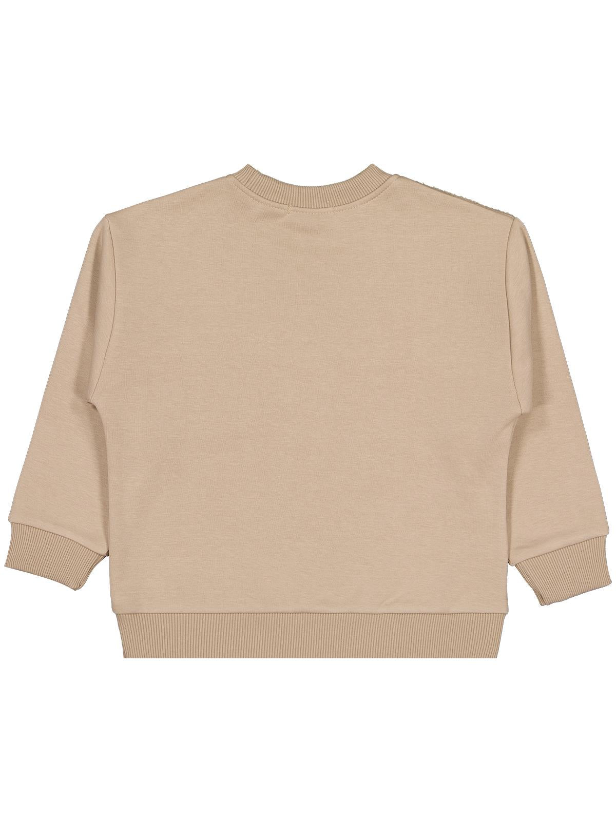 Civil Boys Peluş Garnili 2-5 Yaş Sweatshirt - Kahverengi