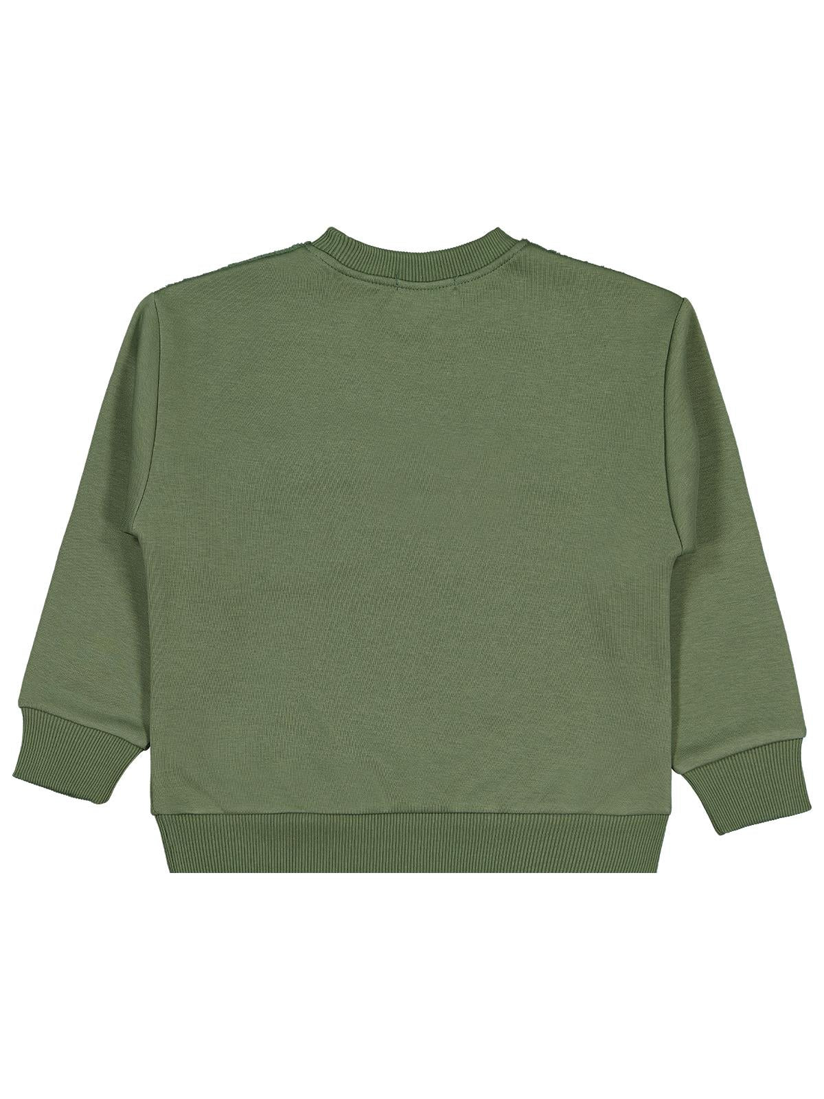 Civil Boys Peluş Garnili 2-5 Yaş Sweatshirt - Haki