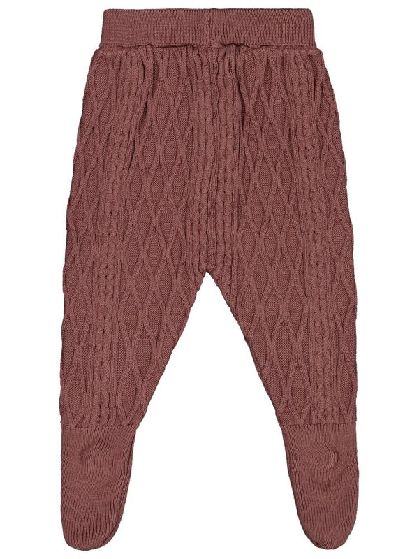 Civil Baby Patikli Örgülü Triko 3-12 Ay Eşofman Altı - Kahverengi