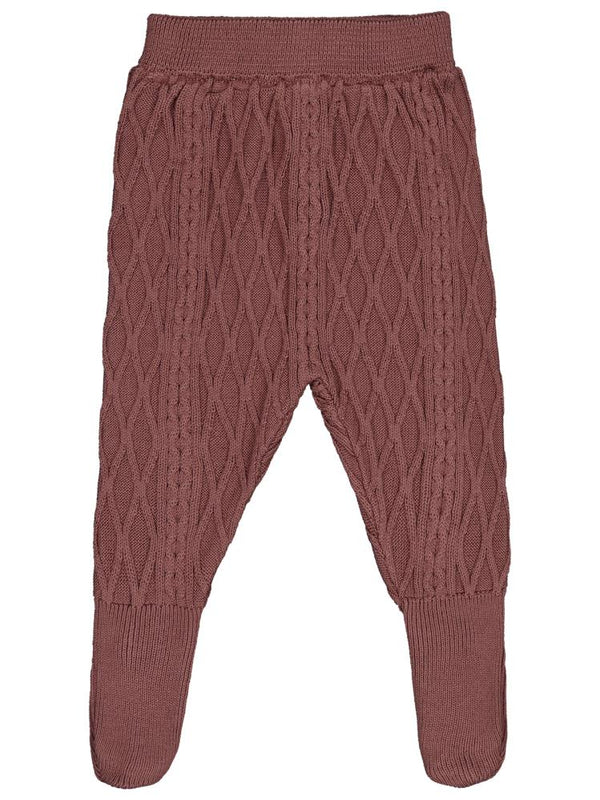 Civil Baby Patikli Örgülü Triko 3-12 Ay Eşofman Altı - Kahverengi