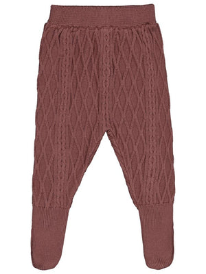 Civil Baby Patikli Örgülü Triko 3-12 Ay Eşofman Altı - Kahverengi