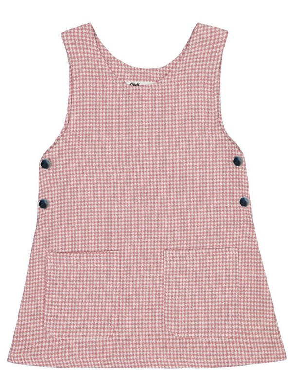 Civil Girls Yakası Pomponlu 2-5 Yaş Elbise - Pembe