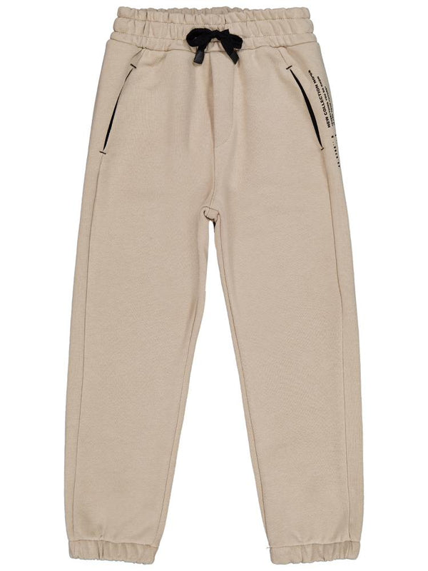 Civil Boys Fermuar Cepli Parçalı 6-9 Yaş Eşofman Altı - Bej