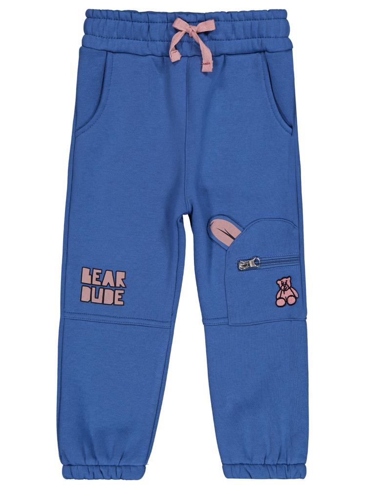 Civil Boys Bear BubeFermuarlı Kargo Cep 2-5 Yaş Eşofman Altı - Mavi