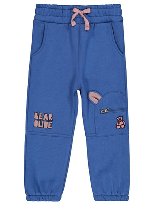 Civil Boys Bear BubeFermuarlı Kargo Cep 2-5 Yaş Eşofman Altı - Mavi