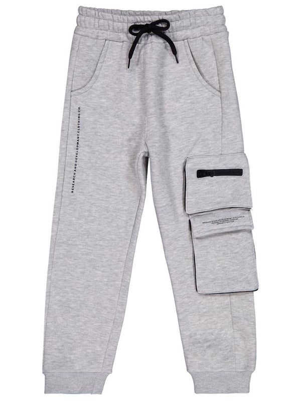 Civil Boys Cep Altı Yazı Baskılı 6-9 Yaş Eşofman Altı - Gri