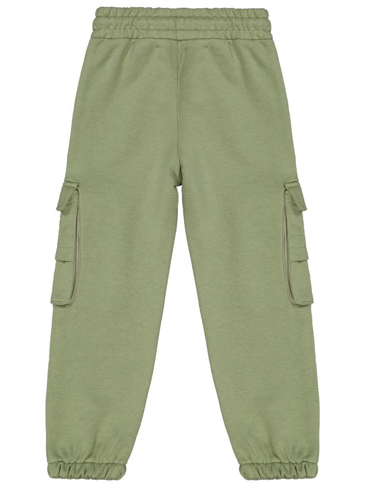 Civil Boys Çift Kargo cepli 10-13 Yaş Eşofman Altı - Haki