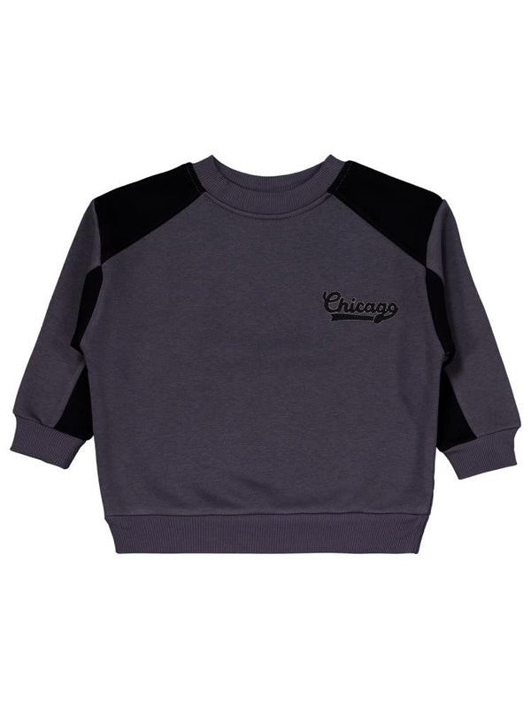 Civil Boys Chıcago Nakışlı 2-5 Yaş Eşofman Takımı - Gri