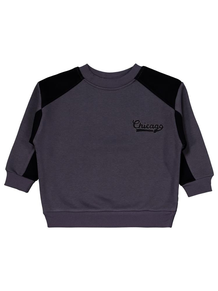 Civil Boys Chıcago Nakışlı 2-5 Yaş Eşofman Takımı - Gri