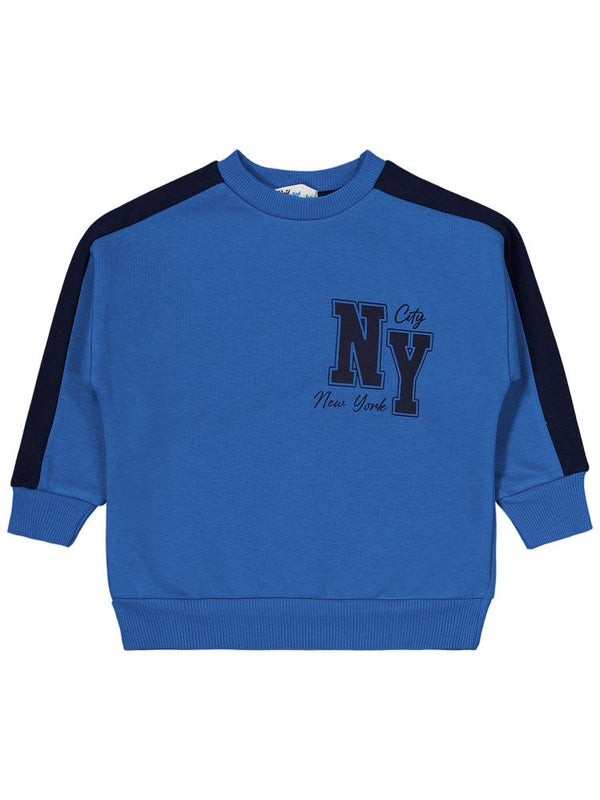 Civil Boys Ny Baskılı 2-5 Yaş Eşofman Takımı - Mavi