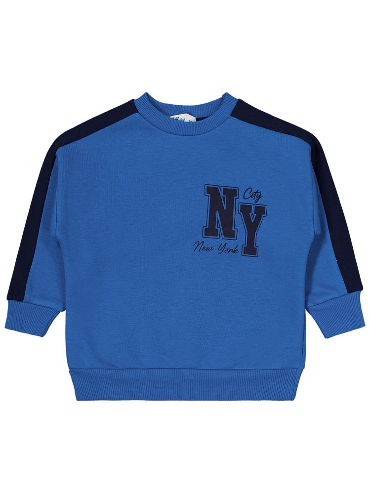 Civil Boys Ny Baskılı 2-5 Yaş Eşofman Takımı - Mavi