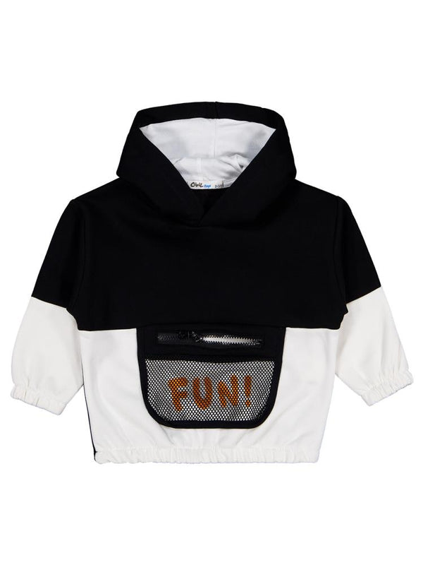 Civil Boys Fun Baskılı 2-5 Yaş Sweatshirt - Siyah