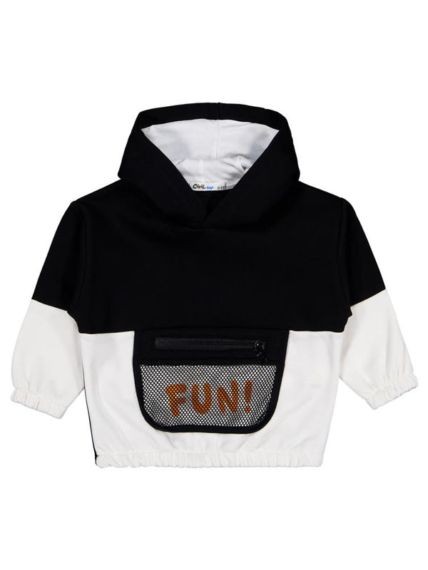 Civil Boys Fun Baskılı 2-5 Yaş Sweatshirt - Siyah