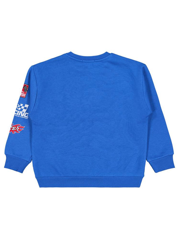 Civil Boys Super 92 Baskılı 6-9 Yaş Sweatshirt - Mavi