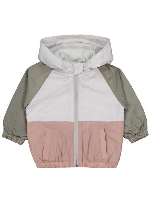 Civil Baby Blok Renkli İçi Polarlı 6-18 Ay Yağmurluk - Haki