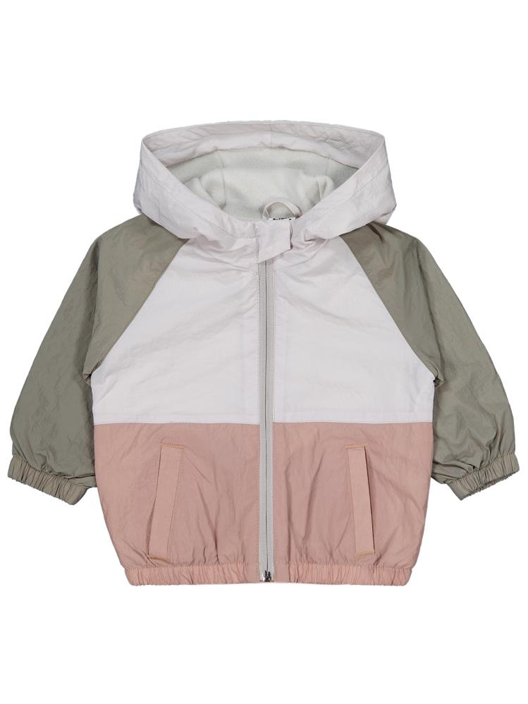 Civil Baby Blok Renkli İçi Polarlı 6-18 Ay Yağmurluk - Haki