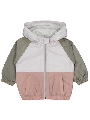 Civil Baby Blok Renkli İçi Polarlı 6-18 Ay Yağmurluk - Haki