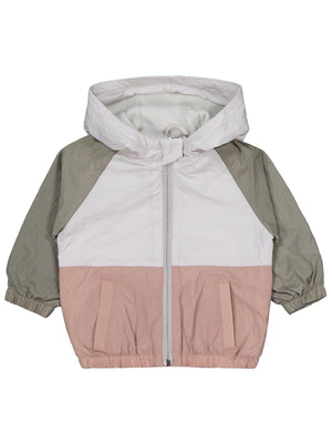 Civil Baby Blok Renkli İçi Polarlı 6-18 Ay Yağmurluk - Haki