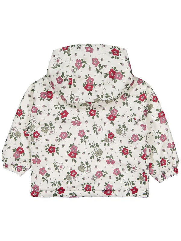 Civil Baby Çiçek Baskılı İçi Polarlı 6-18 Ay Yağmurluk - Ekru