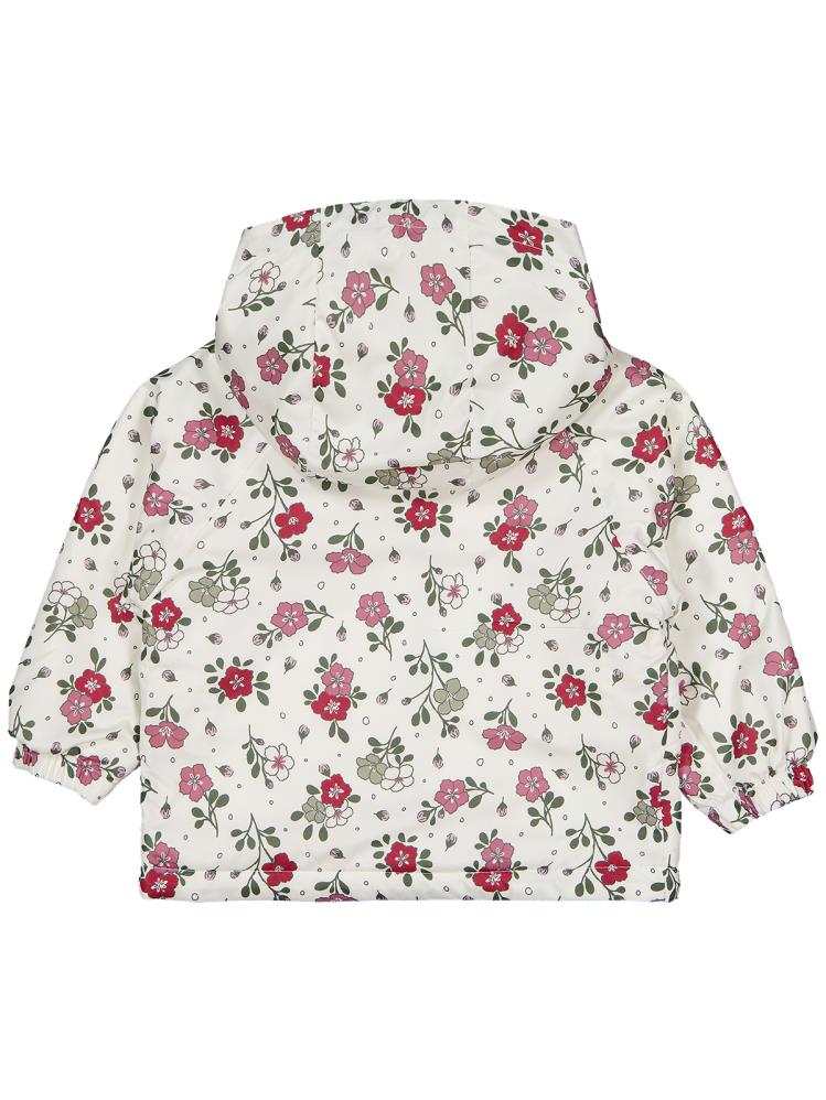 Civil Baby Çiçek Baskılı İçi Polarlı 6-18 Ay Yağmurluk - Ekru