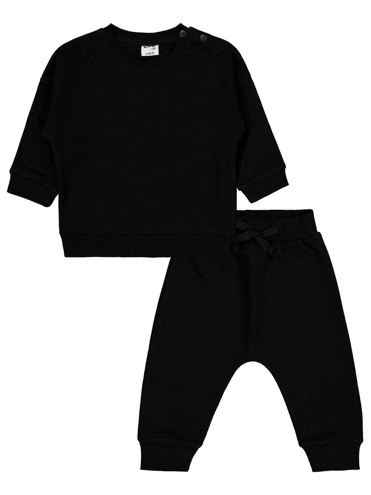 Civil Baby Basic 6-18 Ay Takım - Siyah