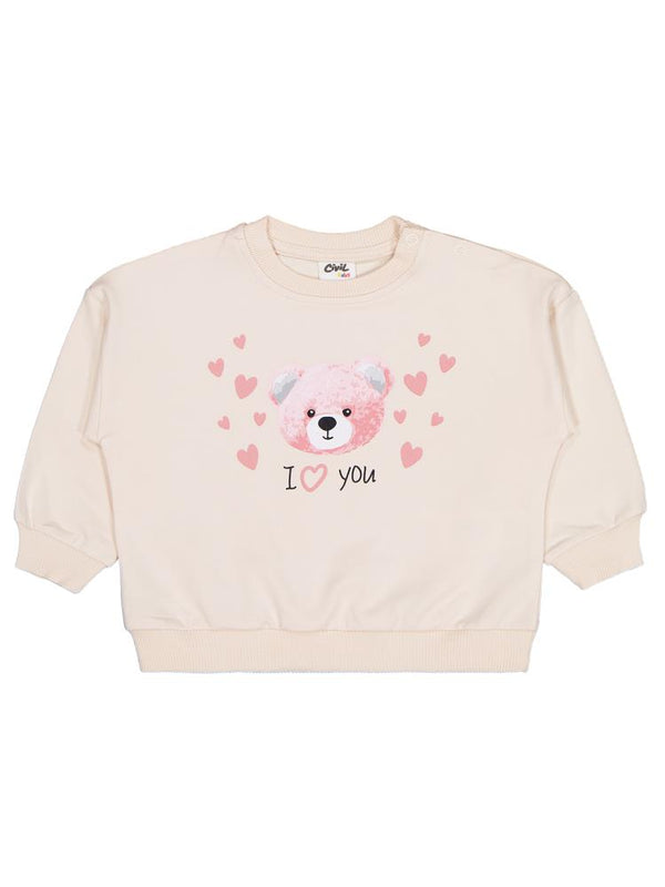 Civil Baby Ayıcık Baskılı 3'lü Set 6-18 Ay Sweatshirt