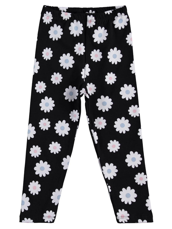 Civil Girls Çiçek Baskılı 3'lü Set 2-5 Yaş Tayt