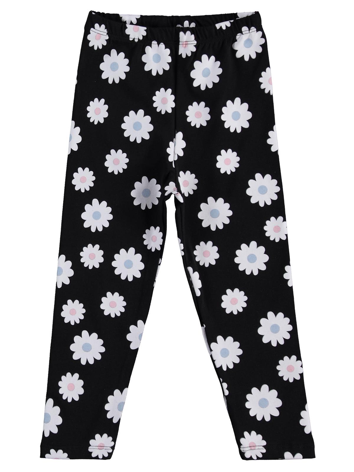 Civil Girls Çiçek Baskılı 3'lü Set 2-5 Yaş Tayt