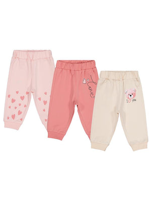 Civil Baby Ayıcık Baskılı 3'lü Set 6-18 Ay Eşofman Altı