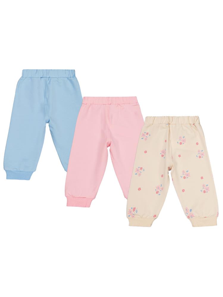 Civil Baby Tavşan Baskılı 3'lü Set 6-18 Ay Eşofman Altı