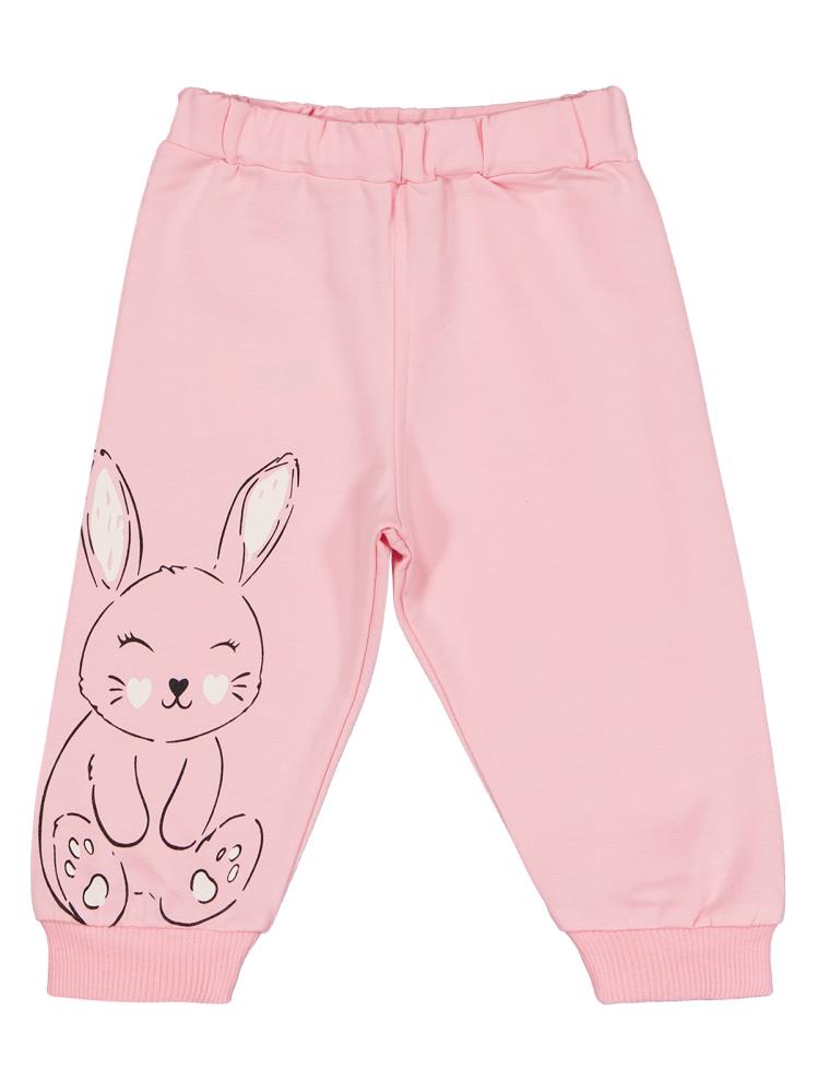 Civil Baby Tavşan Baskılı 3'lü Set 6-18 Ay Eşofman Altı