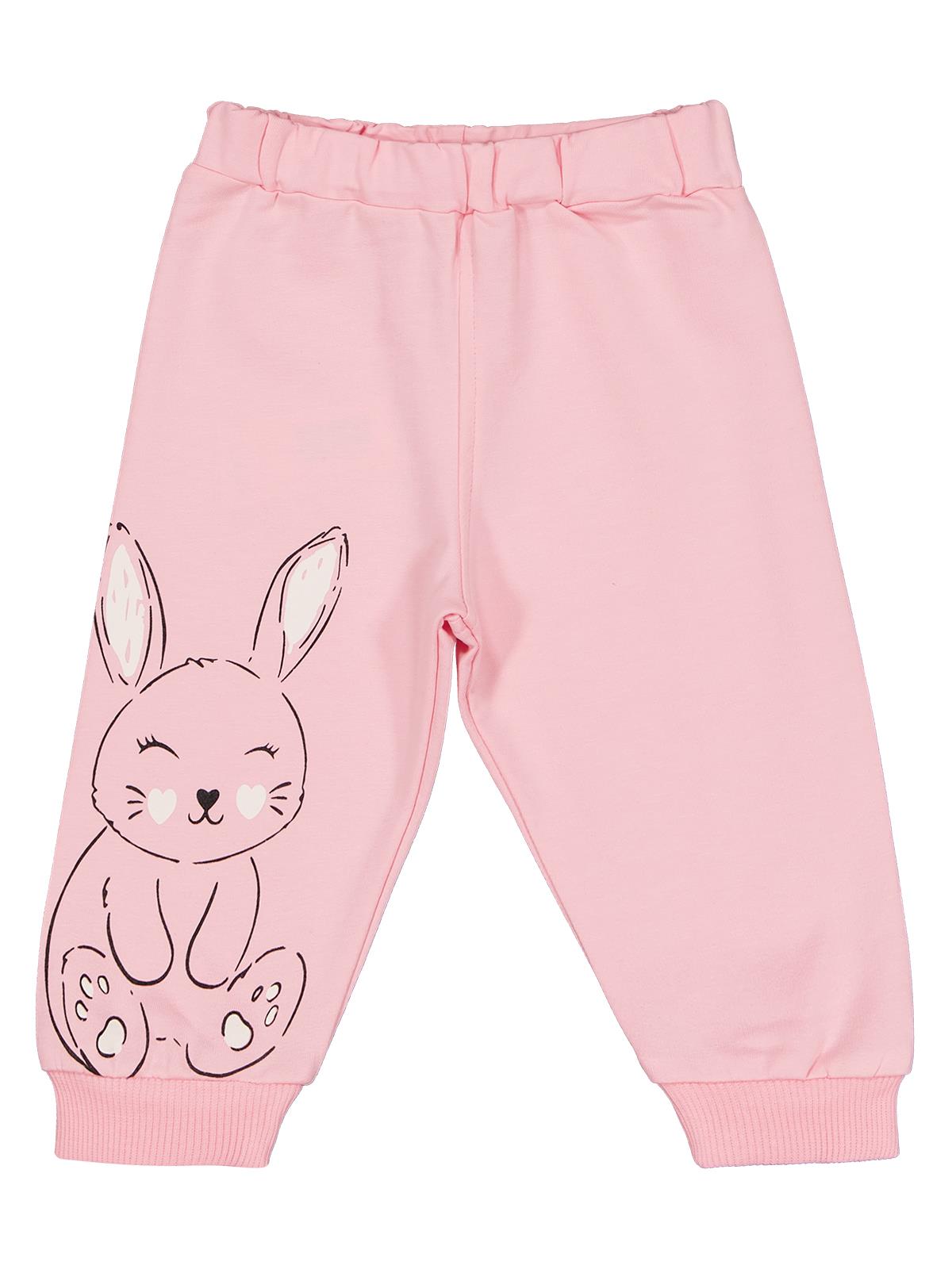 Civil Baby Tavşan Baskılı 3'lü Set 6-18 Ay Eşofman Altı