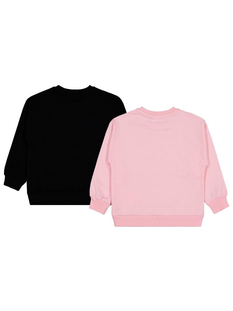 Civil Girls Fiyonk Baskılı 2'li Set 6-9 Yaş Sweatshirt