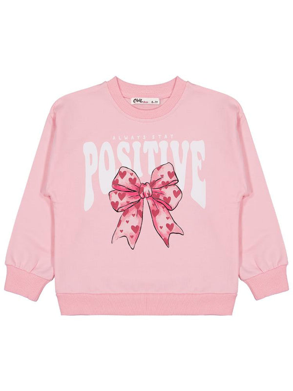 Civil Girls Fiyonk Baskılı 2'li Set 6-9 Yaş Sweatshirt