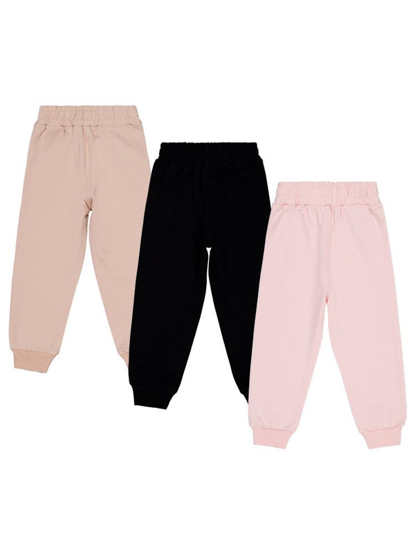 Civil Girls Kelebek Baskılı 3'lü Set 2-5 Yaş Eşofman Altı