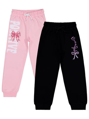 Civil Girls Fiyonk Baskılı 2'li Set 6-9 Yaş Eşofman Altı