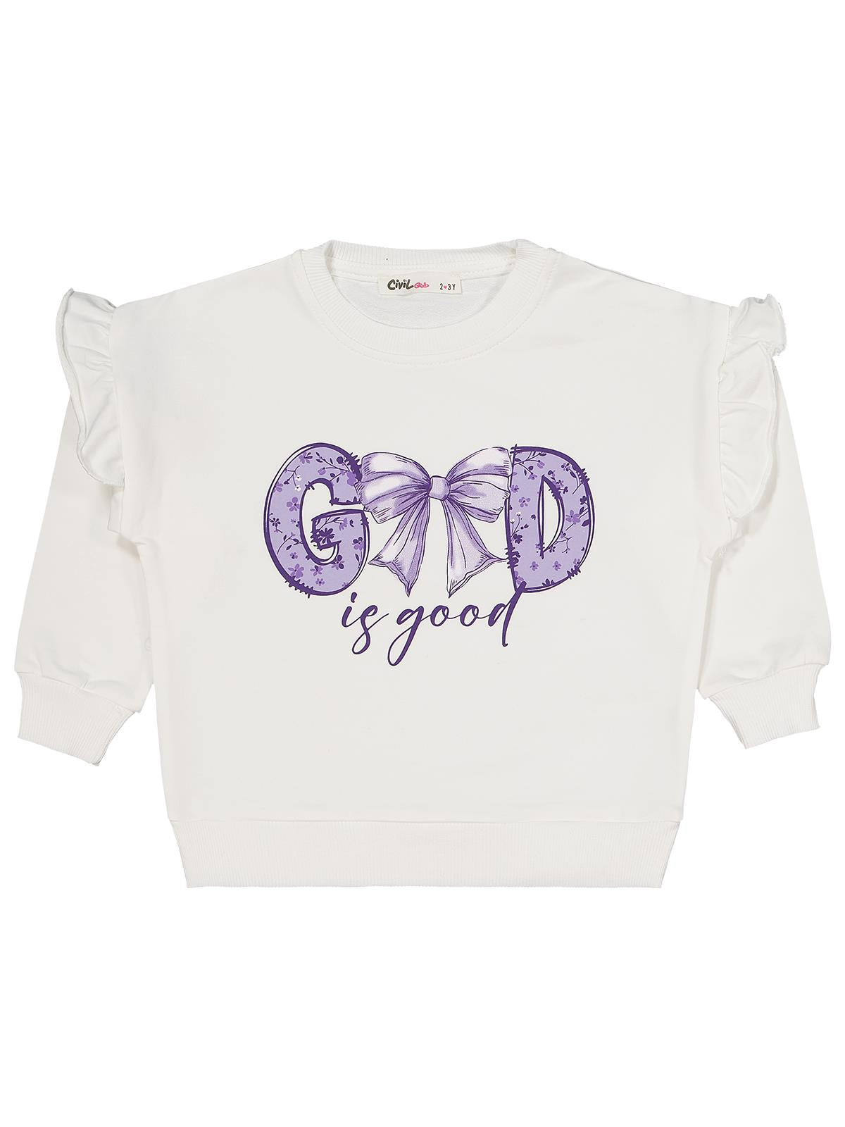 Civil Girls Fiyonk Baskılı 2'li Set 2-5 Yaş Takım