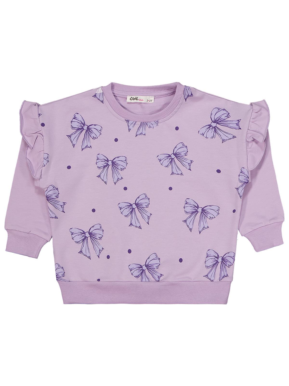 Civil Girls Fiyonk Baskılı 2'li Set 2-5 Yaş Takım