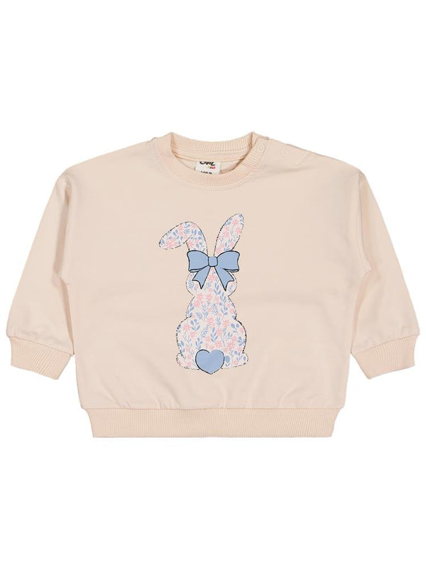 Civil Baby Tavşan Baskılı 3'lü Set 6-18 Ay Sweatshirt