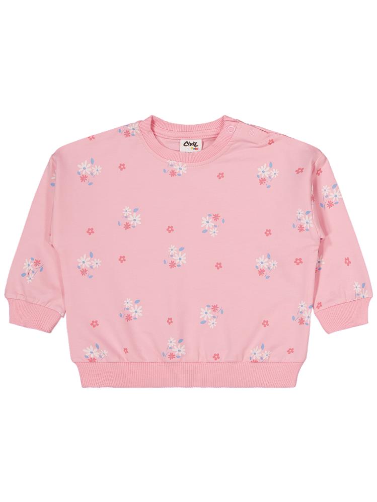 Civil Baby Tavşan Baskılı 3'lü Set 6-18 Ay Sweatshirt