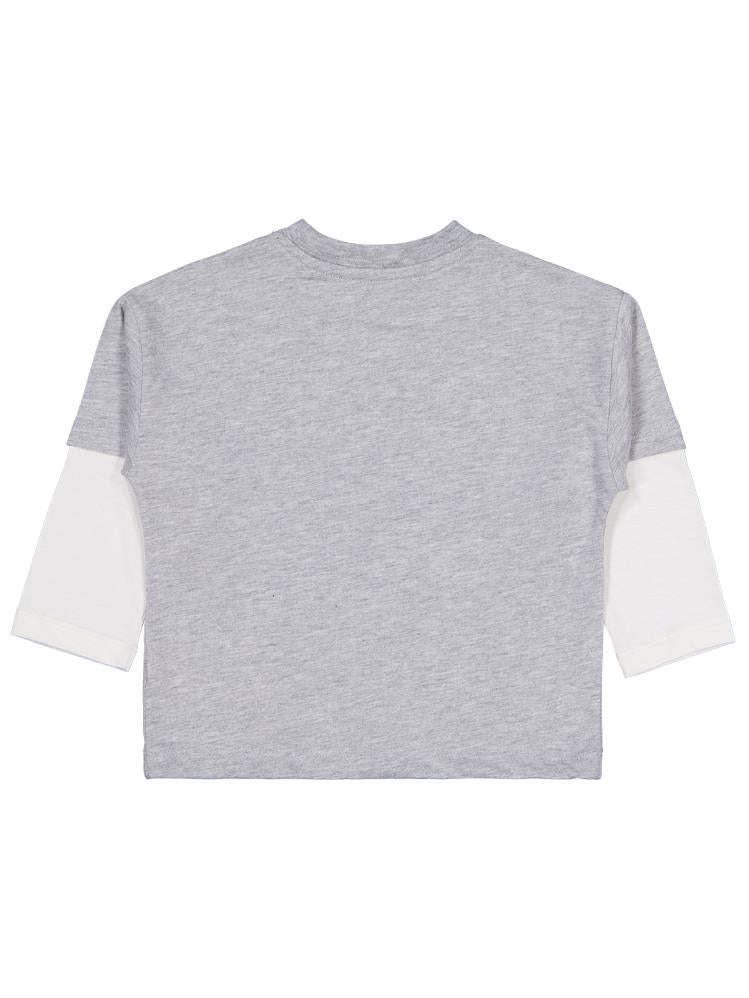 Civil Boys Enjoy Baskılı 2-5 Yaş Sweatshirt - Gri