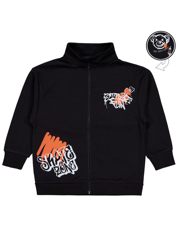 Civil Boys Bear Baskılı 2-5 Yaş Hırka - Siyah