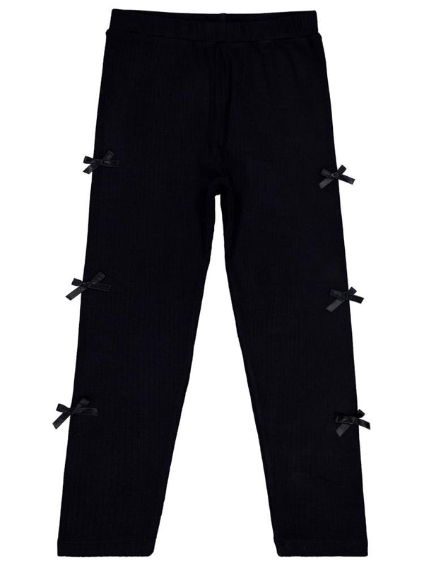 Civil Girls Fiyonklu 6-9 Yaş Tayt - Siyah