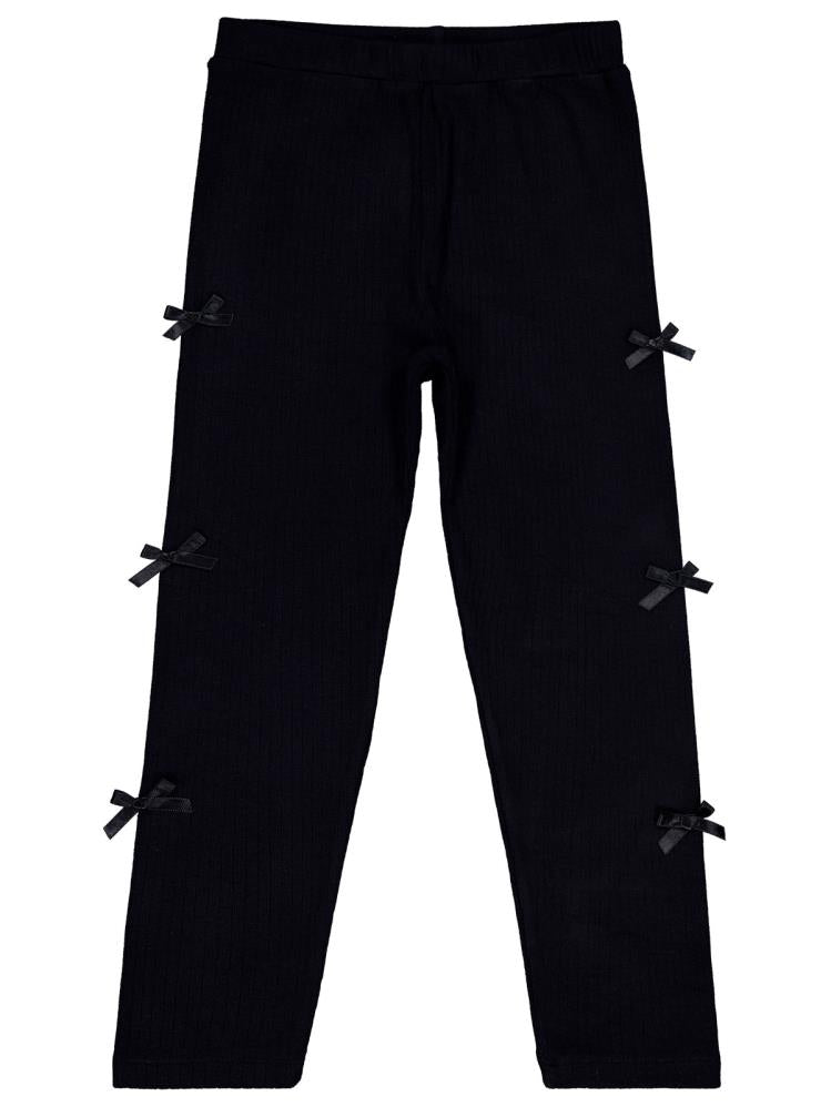 Civil Girls Fiyonklu 6-9 Yaş Tayt - Siyah