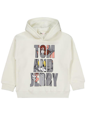 Tom And Jerry 6-9 Yaş Sweatshirt - Ekru