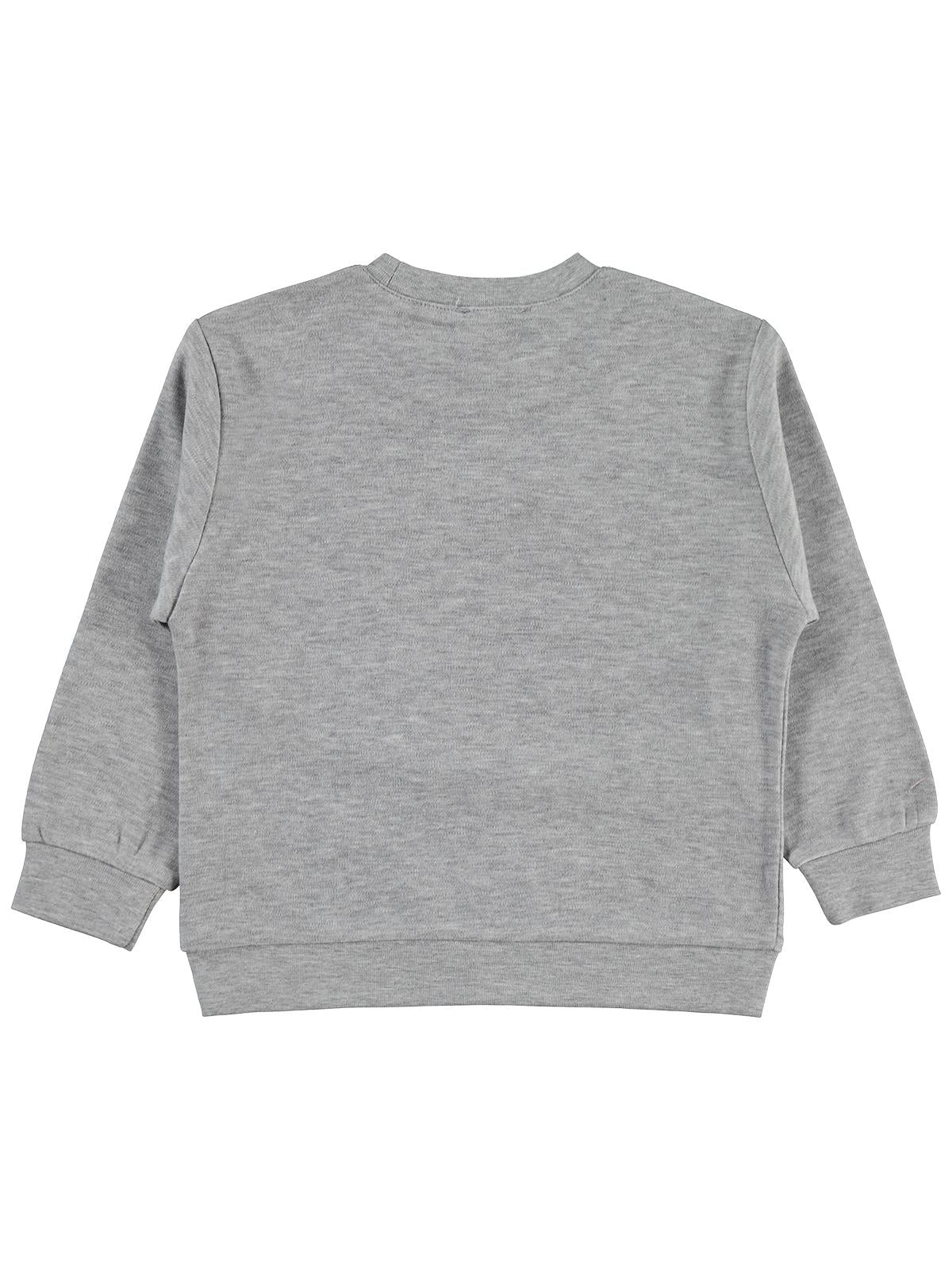 Civil Girls Wonderful Life Baskılı 2-5 Yaş Sweatshirt - Gri