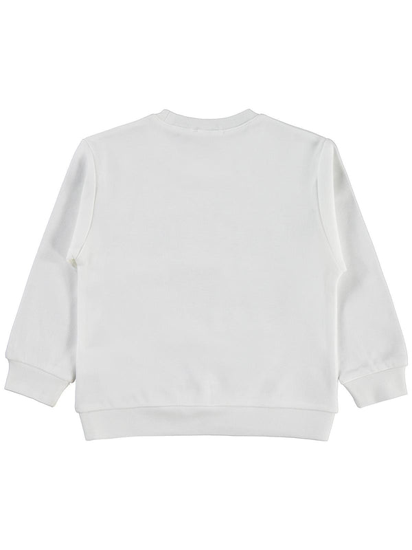 Civil Girls Wonderful Life Baskılı 2-5 Yaş Sweatshirt - Ekru