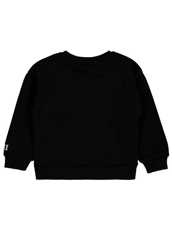 Kuromi 6-9 Yaş Sweatshirt - Siyah