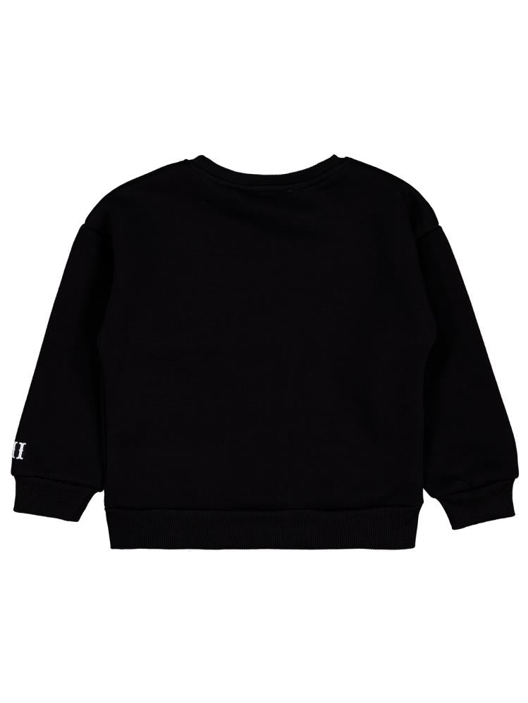 Kuromi 6-9 Yaş Sweatshirt - Siyah